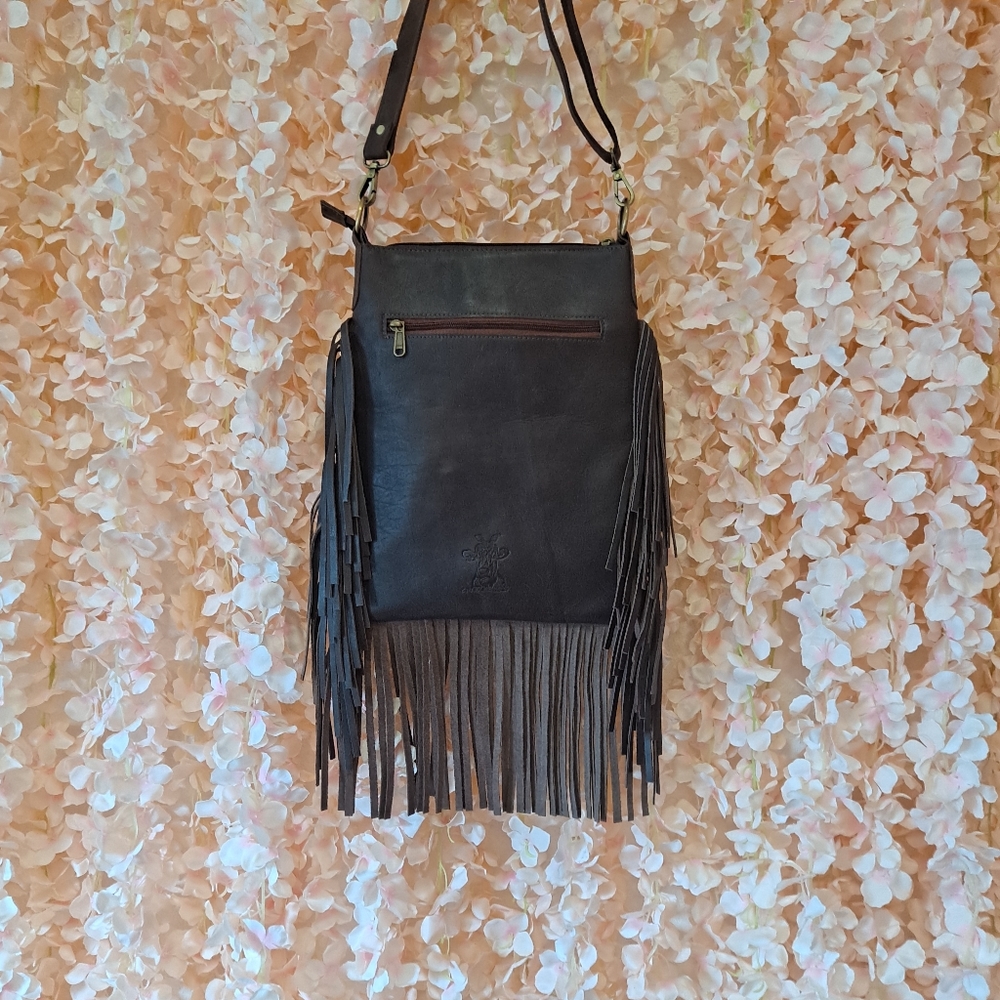 Women's Crossbody Cow Hide Purse - Picture 3 of 6